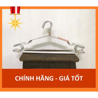 ✅ [CHÍNH HÃNG] MÓC NHÔM NHẤN C.V - TREO QUẦN ÁO KHÔNG SỢ TRƠN TUỘT - 1 BÓ 10 MÓC