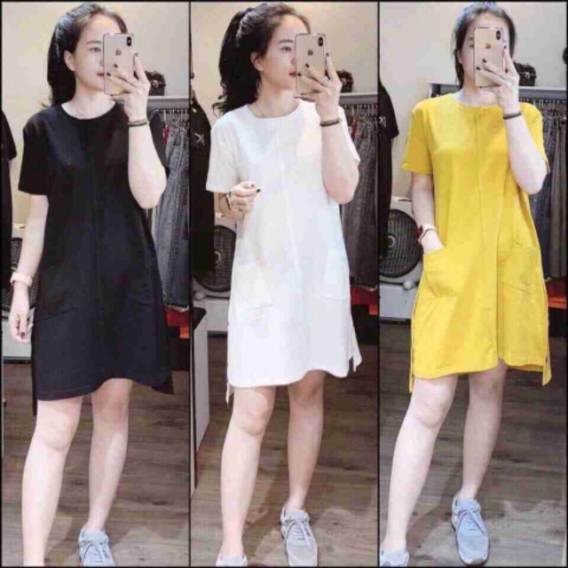 ĐẦM NỮ ĐẸP_ ĐẦM SUÔNG SIÊU XINH_ĐẦM THUN ULZANG VIỀN CÚC SƯỜN ĐẸP