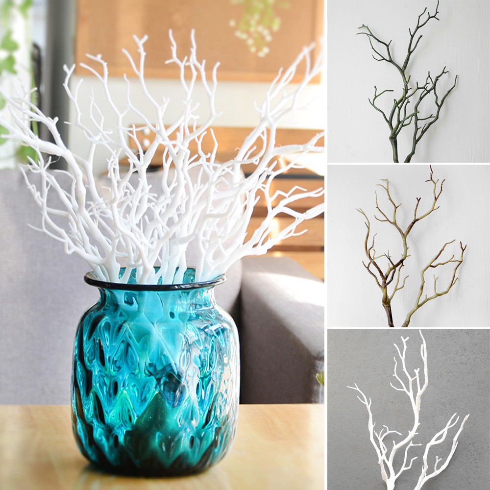 Wedding Decoration Peacock Coral Branches Plastic Artificial Plants Dried Tree