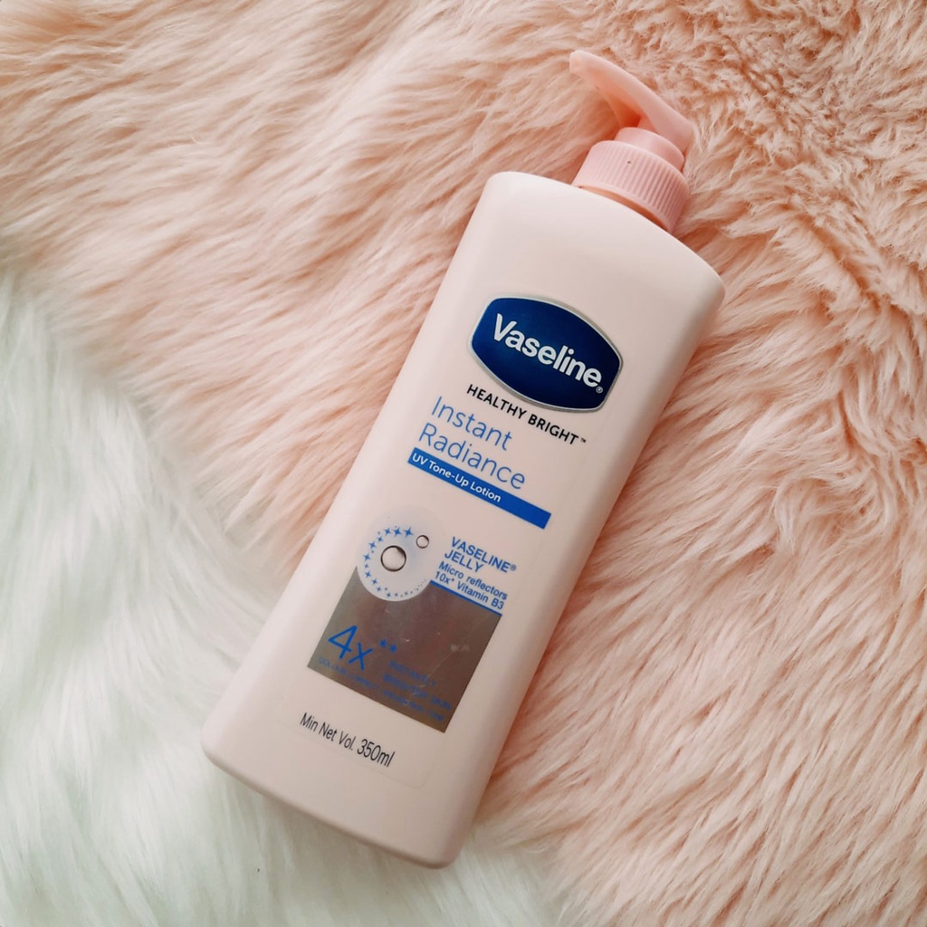 Sữa Dưỡng Thể Vaseline Nâng Tông Sáng Da Tức Thì 350ml Healthy Bright Insta Radiance UV Tone-Up Lotion