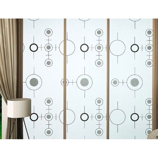 Combo 2M Decal dán kính mờ - nhiều mẫu dán kính đẹp có keo sẵn khổ rộng 45cm
