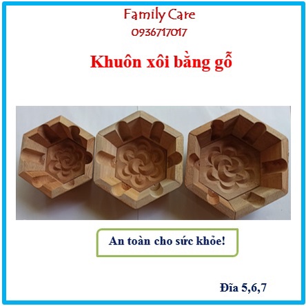 combo 10 khuôn xôi đĩa 6,  5,7