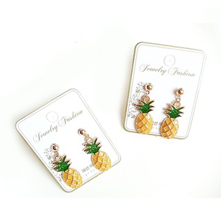 Bông tai KHUYÊN TAI TRÁI DỨA THƠM XINH XẮN PHONG CÁCH Hàn Quốc - shop tự chụp sp