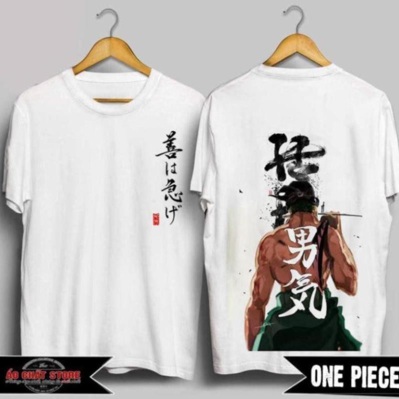 [VIDEO + ẢNH THẬT] Áo Thun Roronoa Zoro One Piece Cực Chất | Áo One Piece Zoro Đảo Hải Tặc Siêu Đẹp 