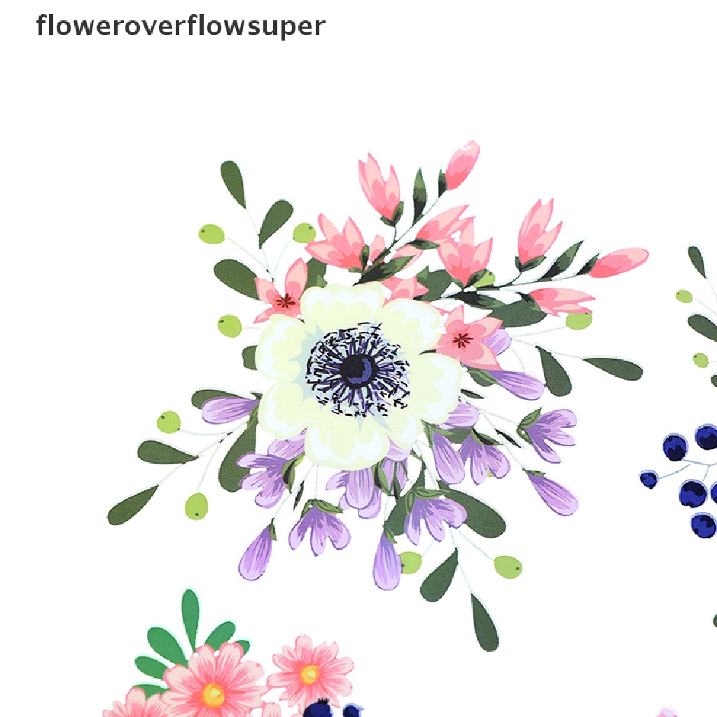 Miếng dán ủi trang trí quần áo hình hoa cách nhiệt