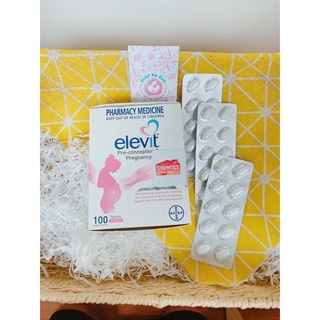 [Tem chemist] Tách lẻ Elevit bầu Úc vỉ 10 viên