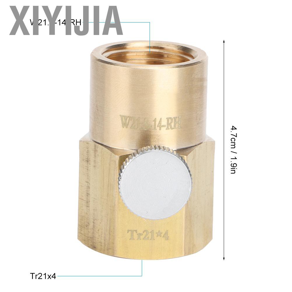 Xiyijia CO2 Cylinder Refill Adapter Tr21x4 To W21.8-14-RH Soda Water Filling