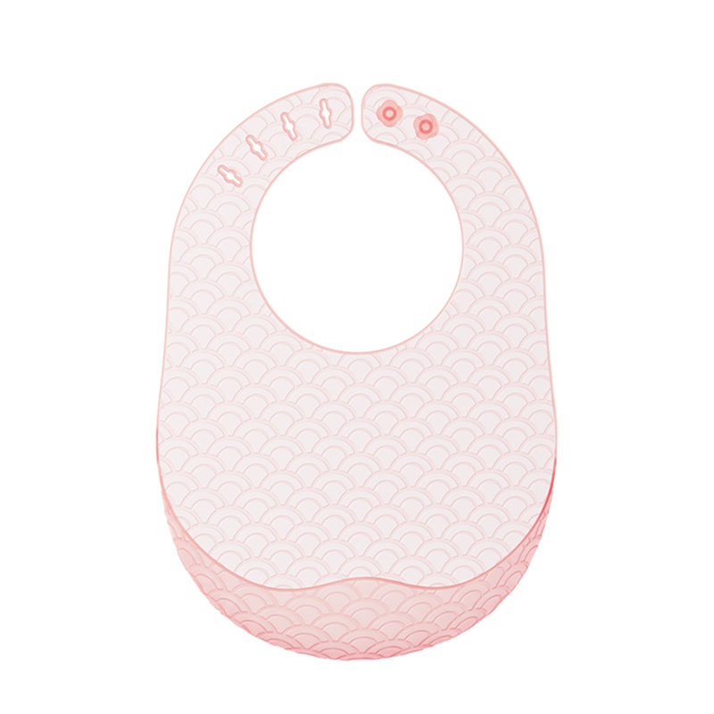 Yếm Ăn Bằng Silicone Không BPA Chống Nước Thoải Mái Có Túi Đựng Thức Ăn Điều Chỉnh Được Cho Bé