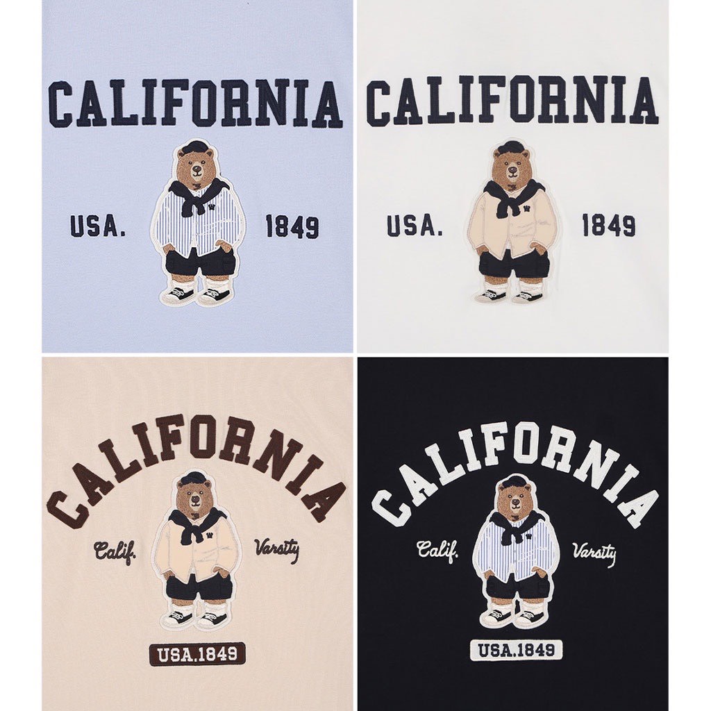 Áo thun WHOAU W Steve WHRAB2311U Unisex - Áo phông gấu authentic giá rẻ - Thời trang Hàn Quốc chính hãng