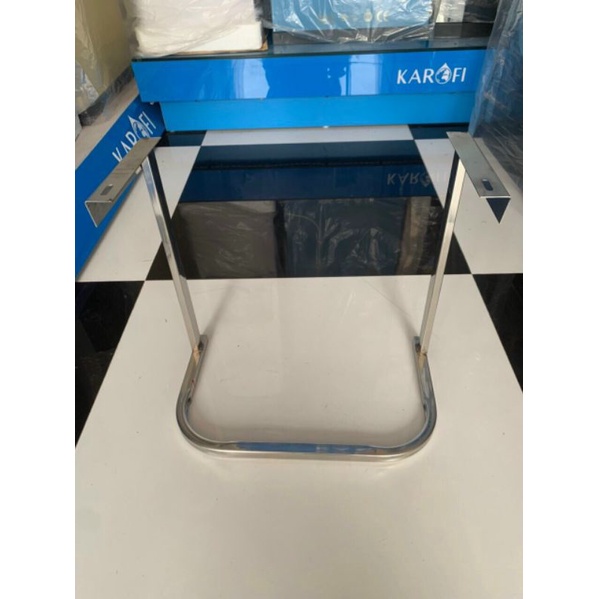Giá Inox chân quỳ di động dùng cho máy lọc nước không tủ