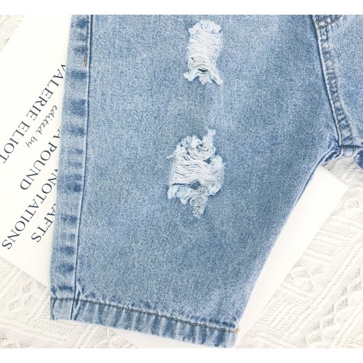 Quần Ngố Cho Bé Trai Bé Gái Hàn Quốc, Quần Short Jean Trẻ Em  Từ 0 Đến 6 Tuổi Abee Store Size 8-25kg QS4