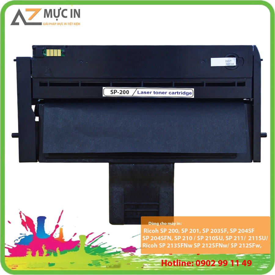 [Giá Rẻ - Mực Tốt] Hộp mực máy in Ricoh Sp 200, Sp210, Sp212 chất lượng, đậm đẹp in được 1500 trang