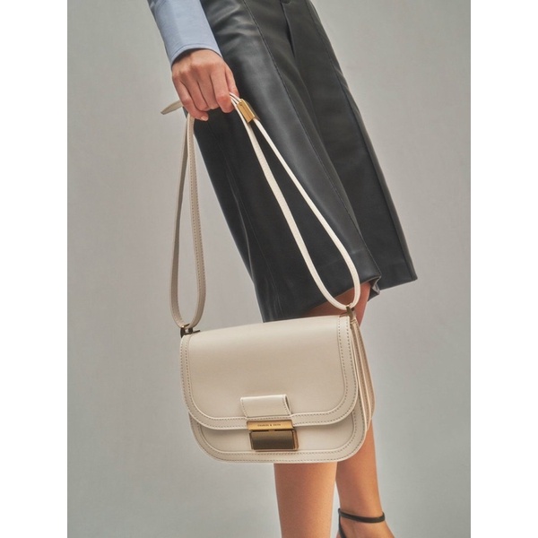 Túi xách nữ đeo chéo, đeo vai dáng bầu 2 ngăn  size 22 Full màu chuẩn hãng