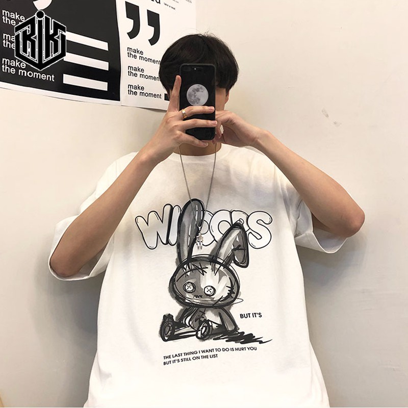 Áo thun form rộng tay lỡ unisex nam nữ oversize ATL159 | BigBuy360 - bigbuy360.vn