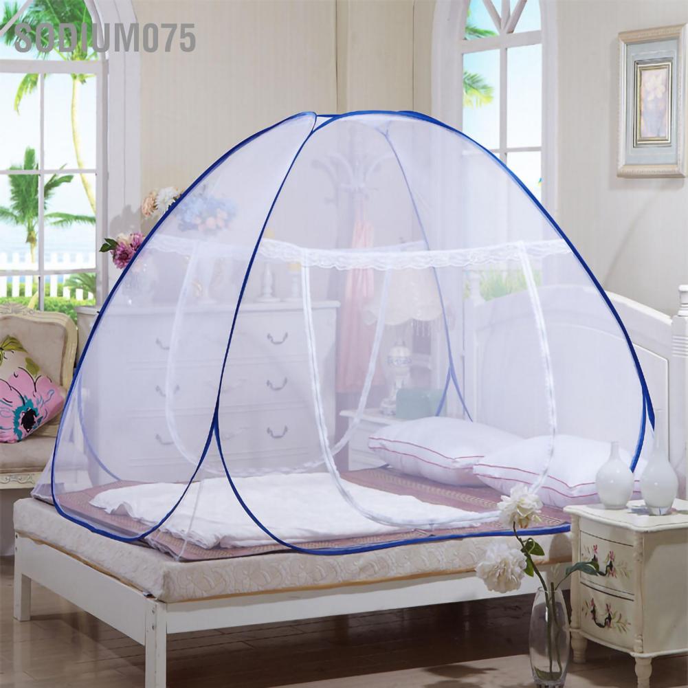Sodium075 Lưới chống muỗi Thiết kế gấp gọn có thể di động Lắp đặt nhanh chóng để cắm trại du lịch tại nhà
