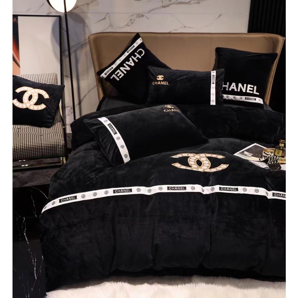 Set Chăn Ga Gối Nỉ Nhung 6 Món Sang Trọng - LUXBED