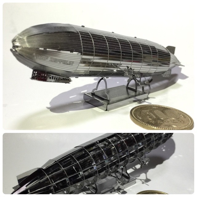 Mô Hình 3D Kim Loại Khinh Khí Cầu Khổng Lồ Graf Zeppelin 1929 [Chưa Lắp]