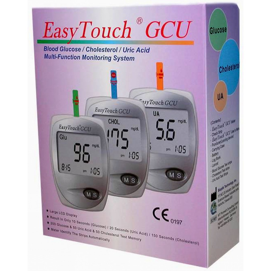 [ BH TRỌN ĐỜI ] Máy Đo Đường Huyết, Mỡ Máu, Gout Easytouch GCU