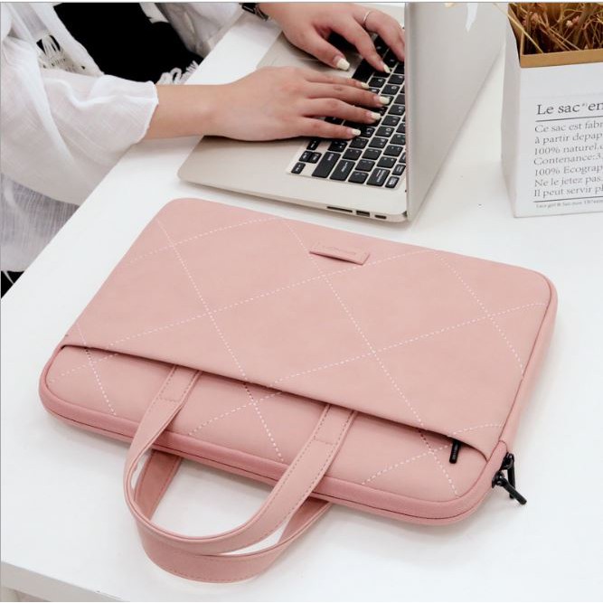Túi xách da chống sốc cho macbook, laptop, surface chống nước cute