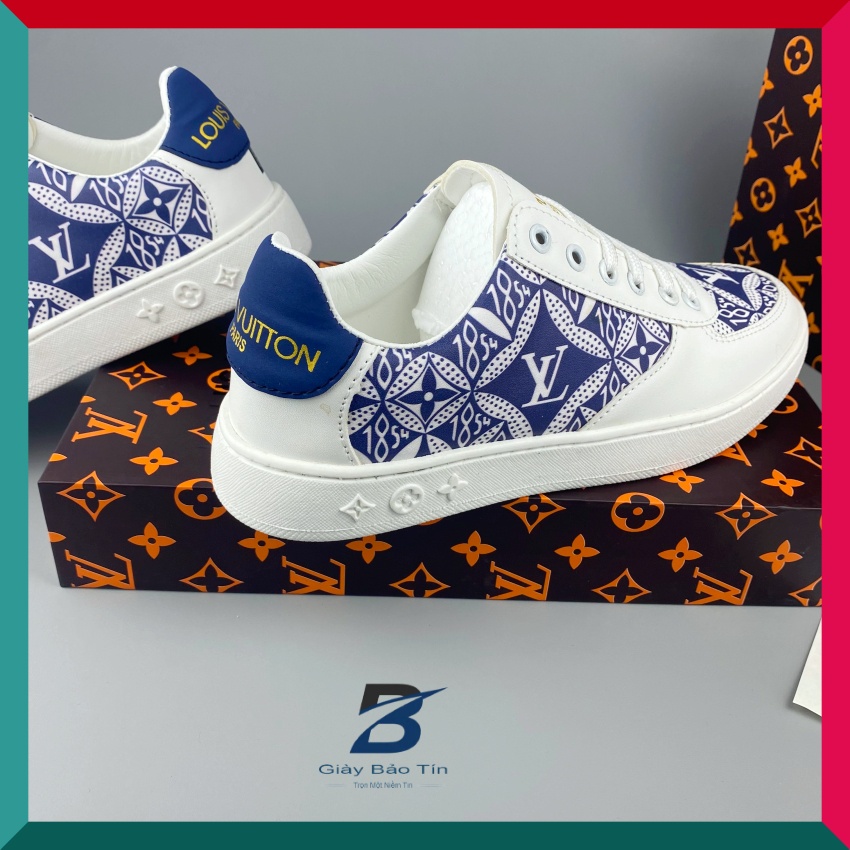 Giày thể thao nam L&amp;V Bảo Tín 3D39 Giày sneaker nam mẫu mới nhất in công nghệ 3D độc đáo đế cao su siêu êm có khâu đế