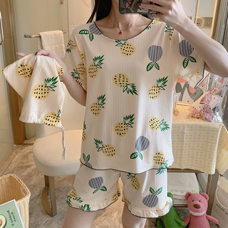 Bộ Đồ Ngủ Gồm Áo Và Quần Short Dễ Thương Cho Phụ Nữ ( Có Bán Lẻ)
