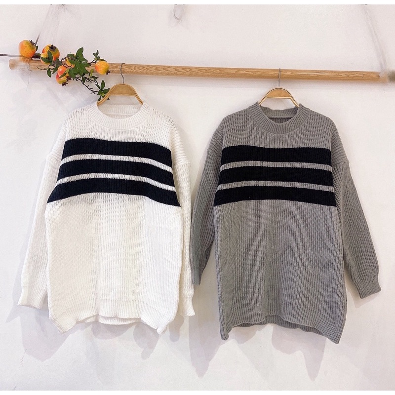 Áo Len kẻ ( ảnh thật shop chụp ) | BigBuy360 - bigbuy360.vn