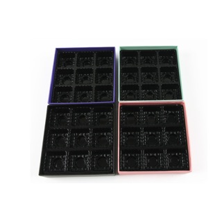 Combo 60 hộp xanh và 60 hộp đen 9 viên đựng socola