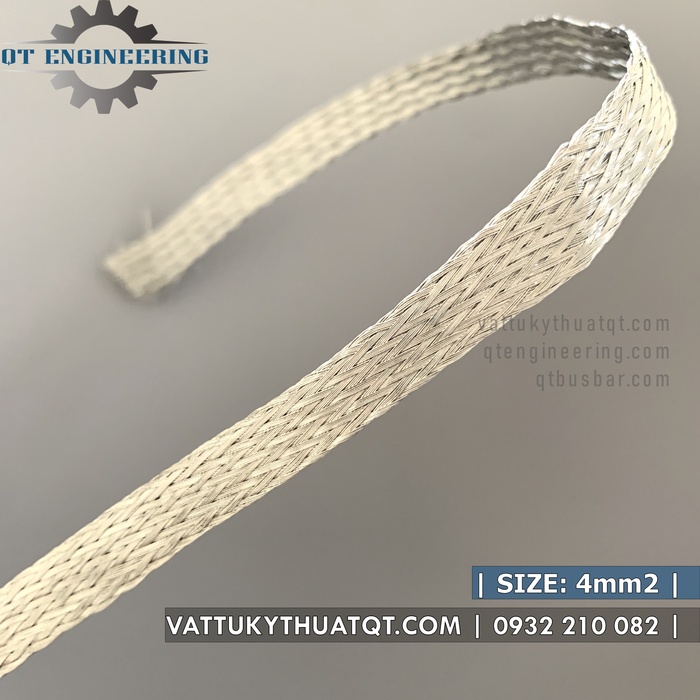 Dây Đồng Bện Mạ Thiếc 4mm2 - Bán lẻ đoạn 1m, 5m