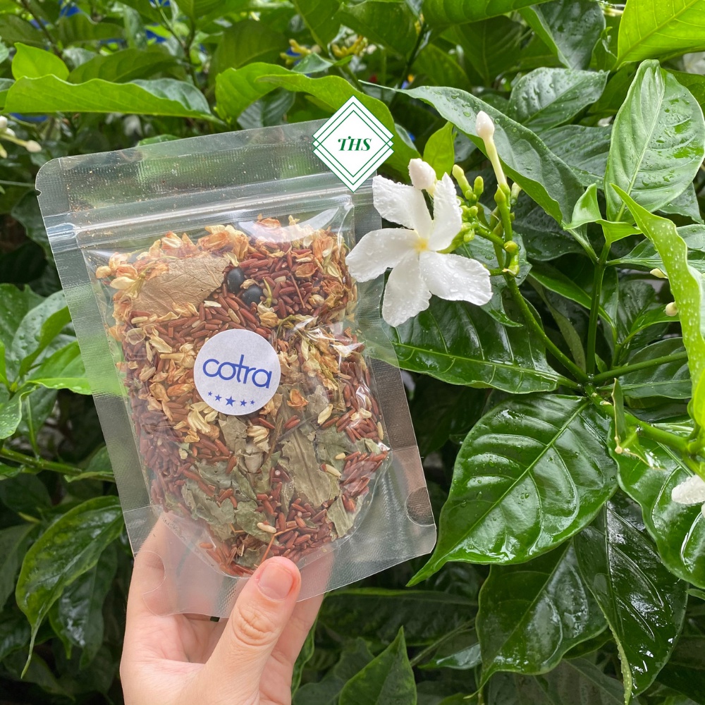 Túi trà gạo lứt xạ đen 100gr - Trà đẹp da, túi dùng thử, an thần, tiêu mỡ giữ dáng.