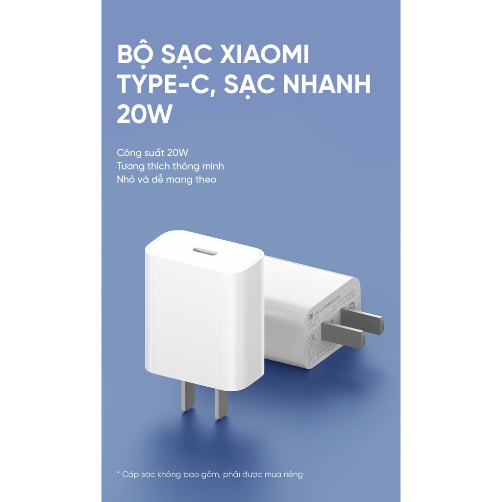 Sạc nhanh Xiaomi Mi 20W Charger Type-C