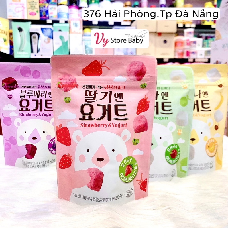 SỮA CHUA khô hoa quả sấy lạnh Hàn Quốc 10m+