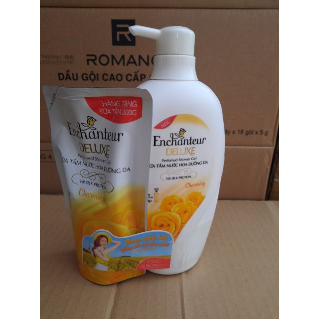 SỮA TẮM ENCHANTURE 650GR TẶNG TÚI SỮA TẮM