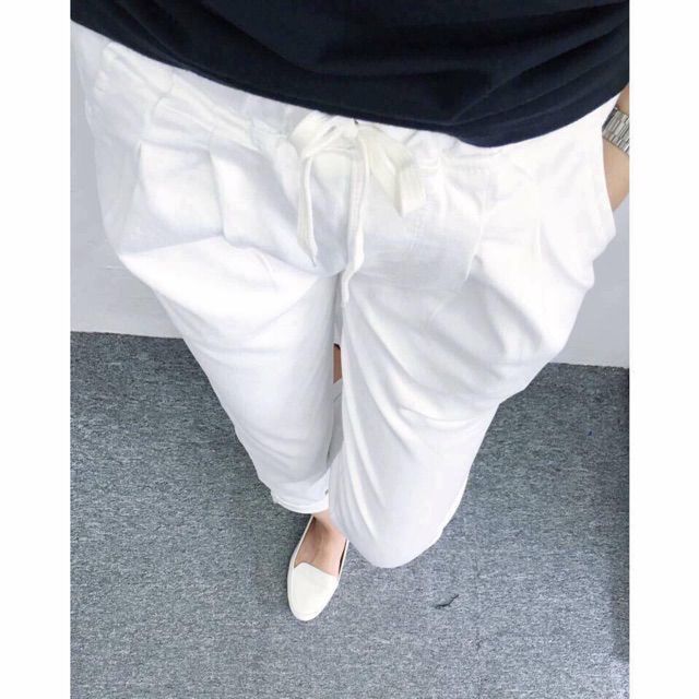 Quần baggy lưng thun kaki jean