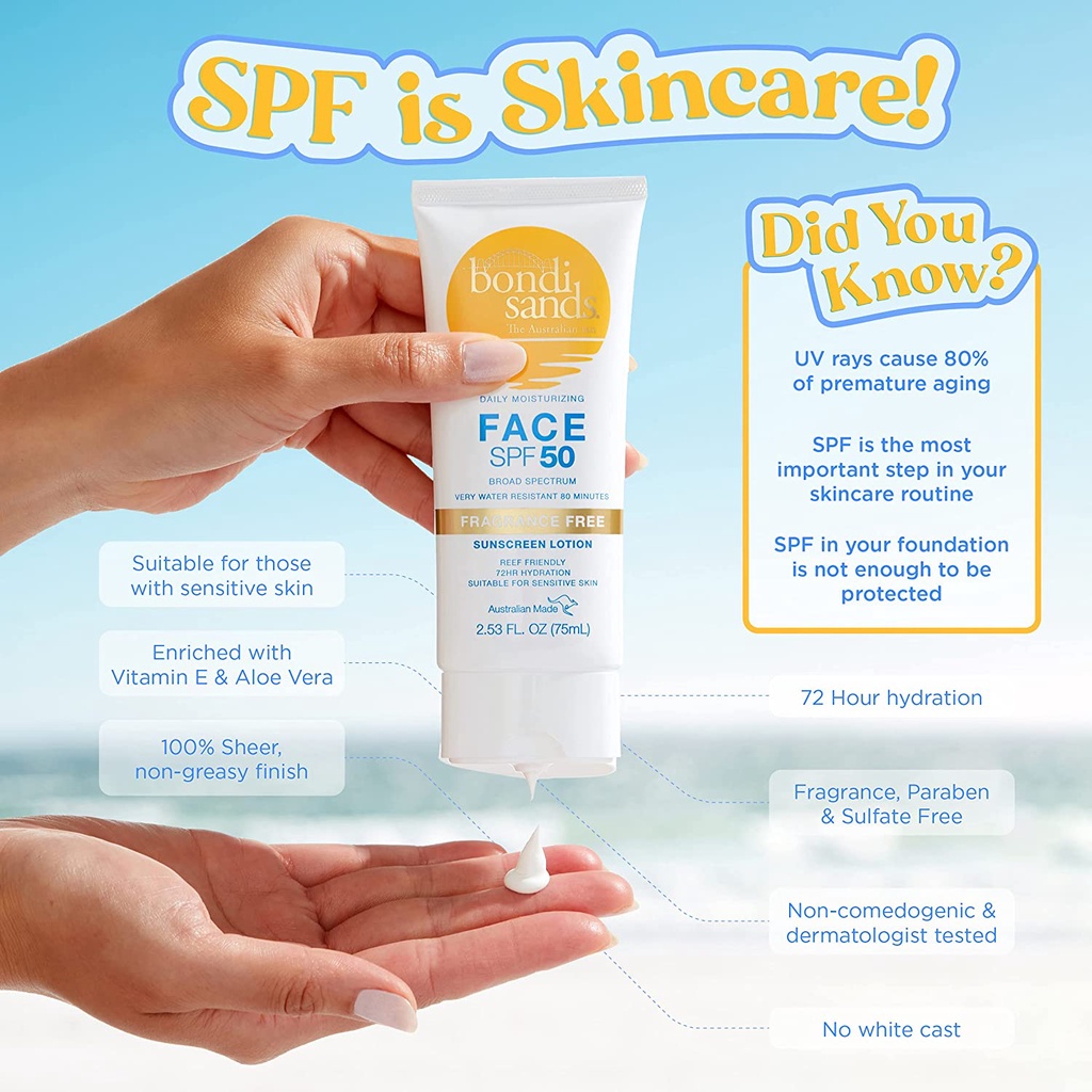 Kem chống nắng Bondi Sands SPF 50+ 150ml Úc