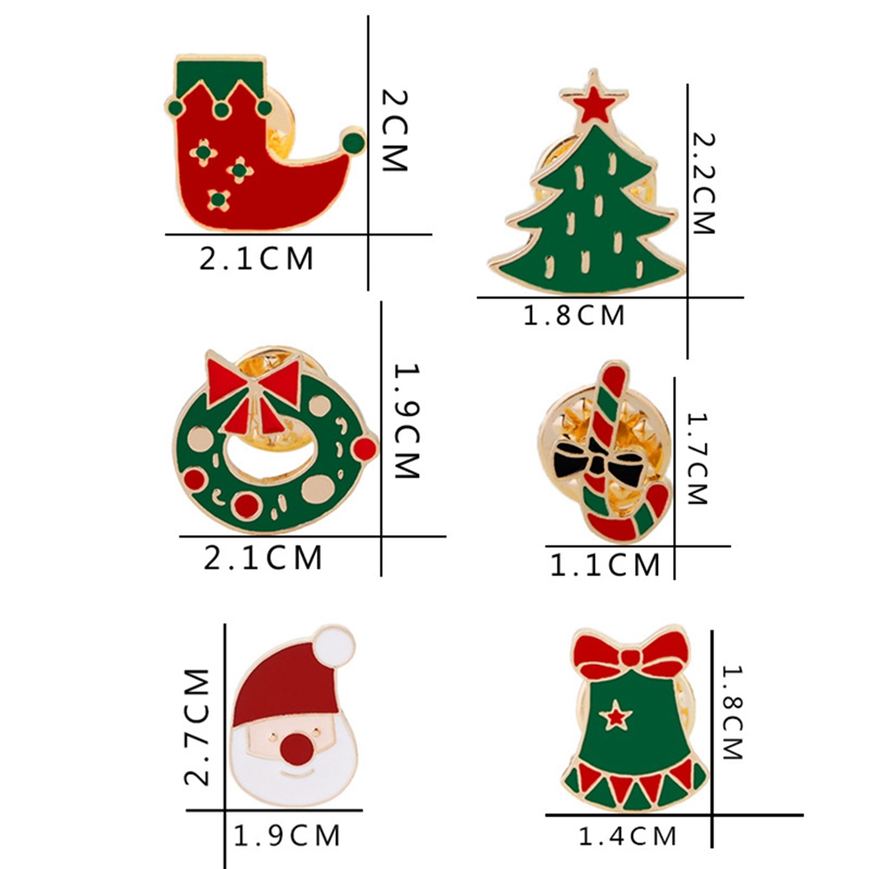 Ghim Cài Áo Phong Cách Giáng Sinh Xinh Xắn