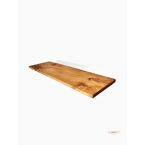 Tấm gỗ tự nhiên đóng kệ 85x28cm màu nâu vân gỗ xaviero