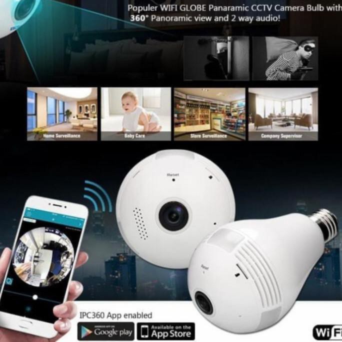 Camera An Ninh Panoramic V380 Vr Ip Kết Nối Wifi