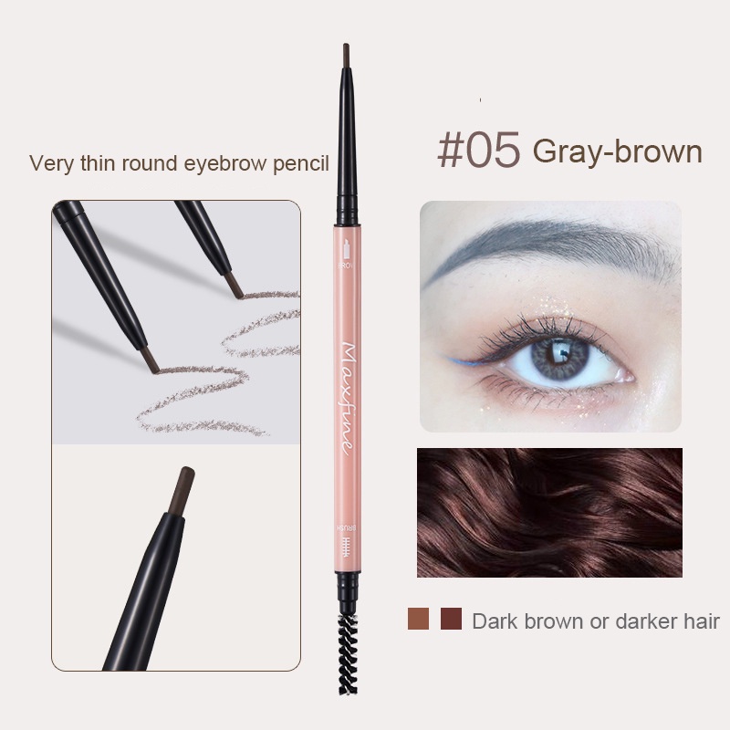 [Hàng mới về] Bút kẻ mày đầu tròn siêu mảnh chống thấm nước lâu trôi chuyên nghiệp