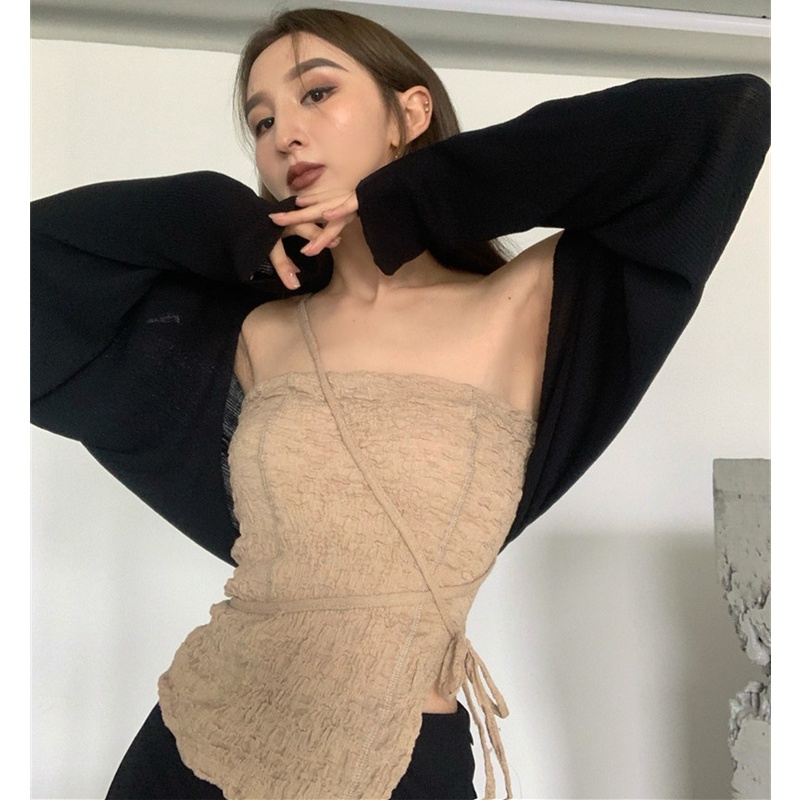 Áo Ống Đan Len Thời Trang Mùa Hè Quyến Rũ Dễ Phối Đồ Cho Nữ