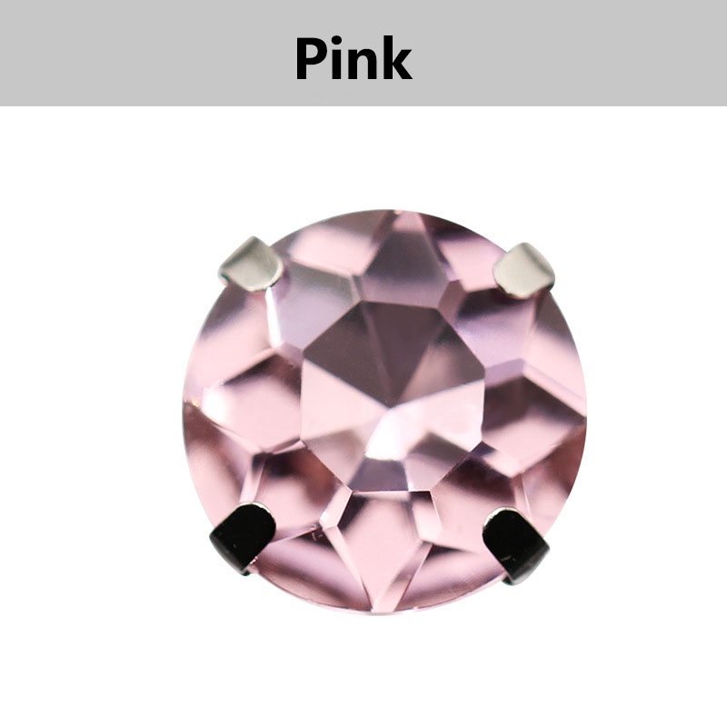 Set 20 Viên Đá Pha Lê Tròn Nhiều Màu Sắc 10mm Dùng Trang Trí Đầm Cưới diy