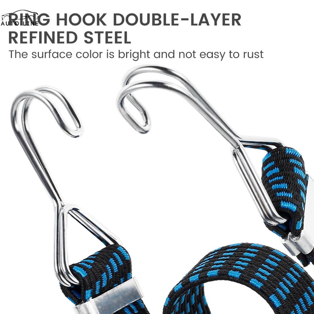 Bộ 4 Dây Bungee Đàn Hồi Có Móc Treo Hành Lý / Xe Đạp / Xe Hơi / Cắm Trại SHOPCYC4922