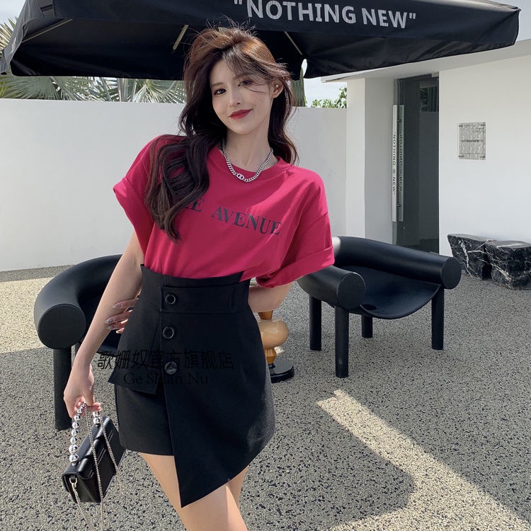 Light familiar style women's suit leisure fashion Hong Kong flavor 2022 new a-word wide-leg skirt women's two-piece suit in summer