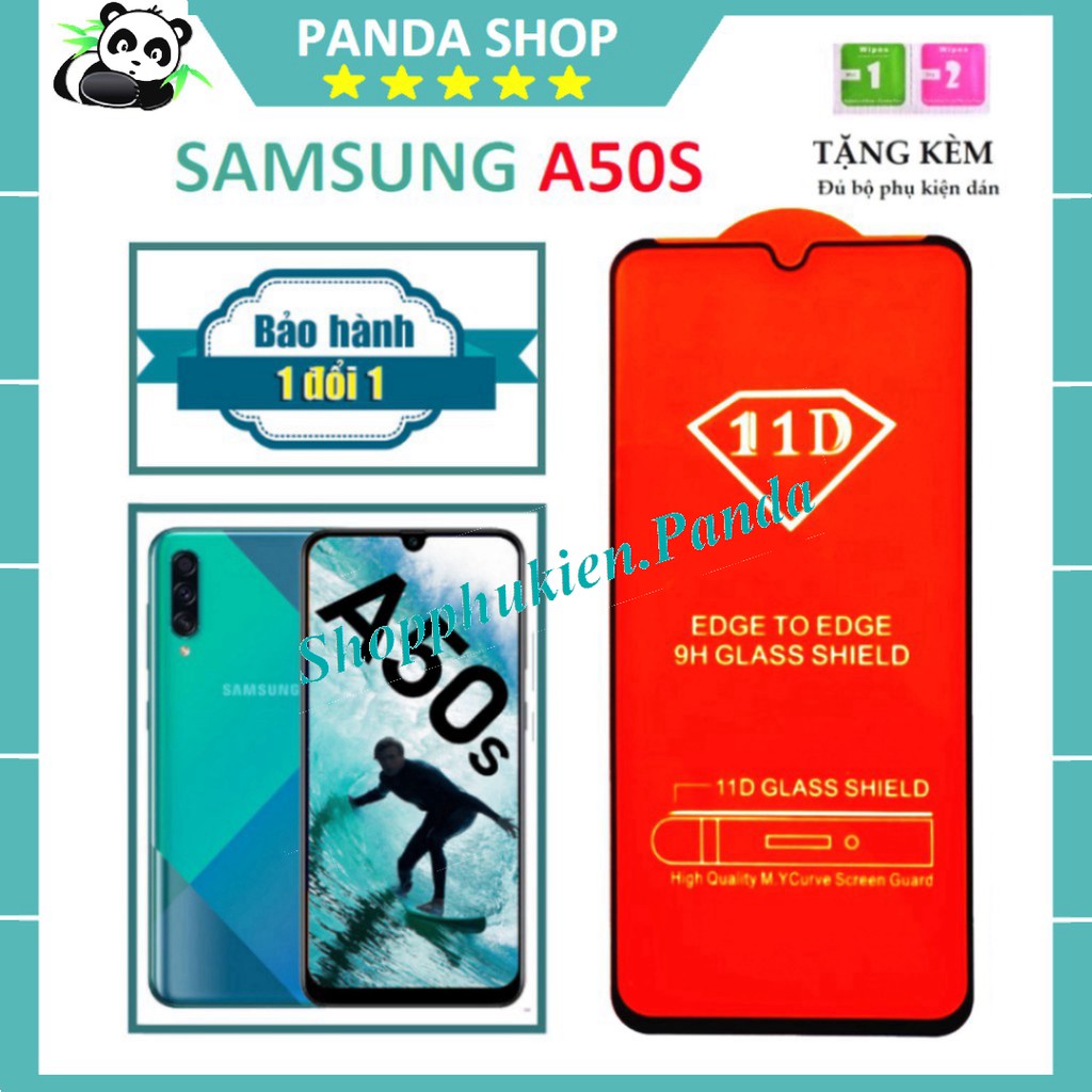 💎CAO CẤP💎 Kính Cường Lực SamSung A50S - Full màn hình 11D và trong suốt - Độ cứng 9H - Độ trong suốt cực cao.