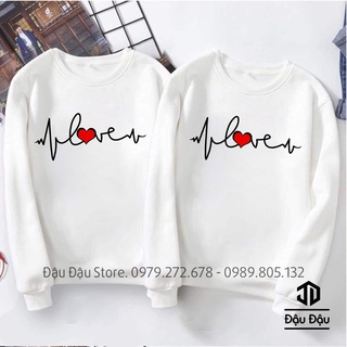 Áo nỉ đôi unisex sweater rorm rộng thu đông nam nữ giá rẻ