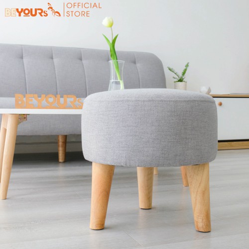 [Mã LIFEHOT1505 giảm 10% đơn 99K] Ghế Đôn Sofa Nệm BEYOURs Tròn Chân Gỗ - Nội Thất Phòng Khách, Phòn