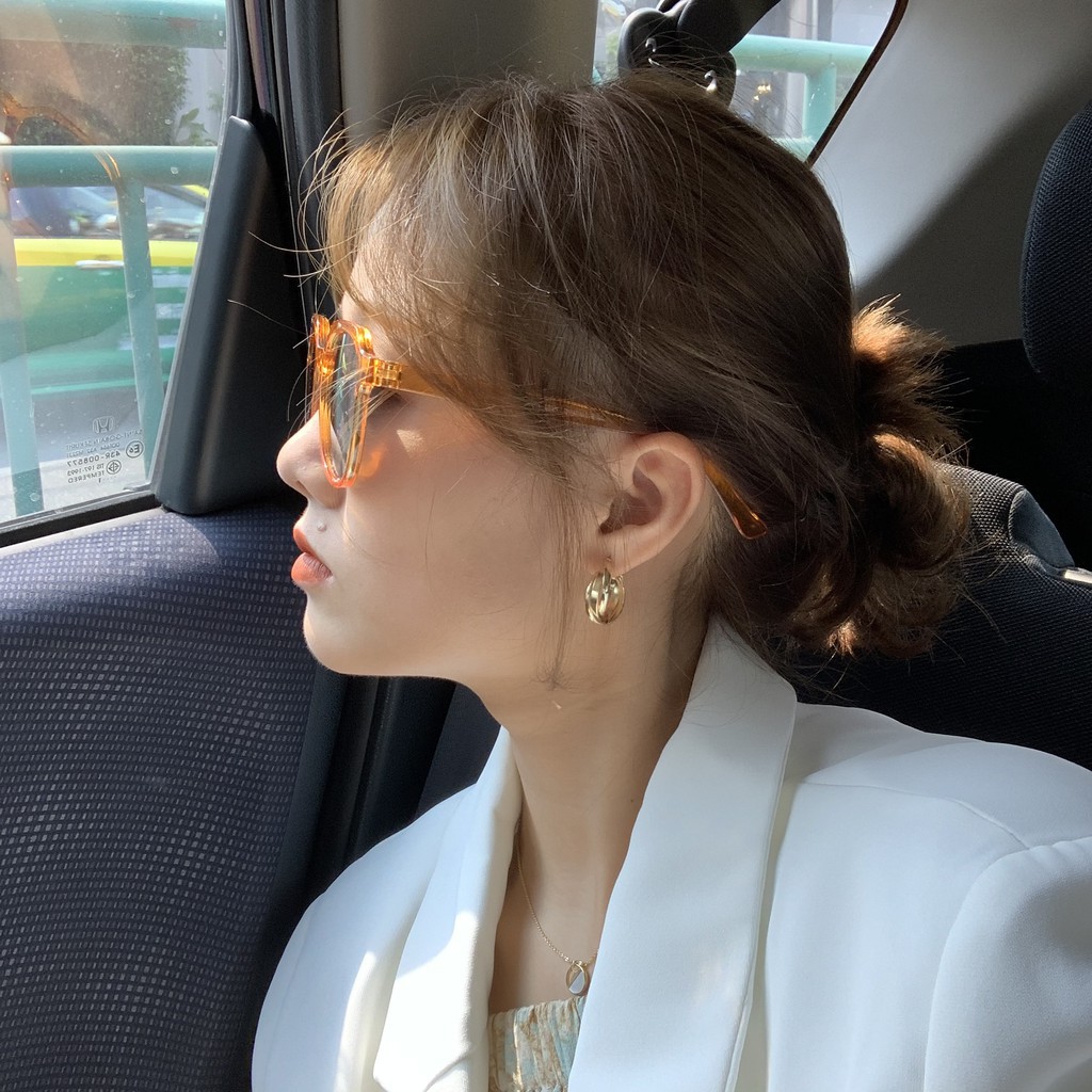 Khuyên Tai Hình Bán Nguyệt Mạ Bạc A761
