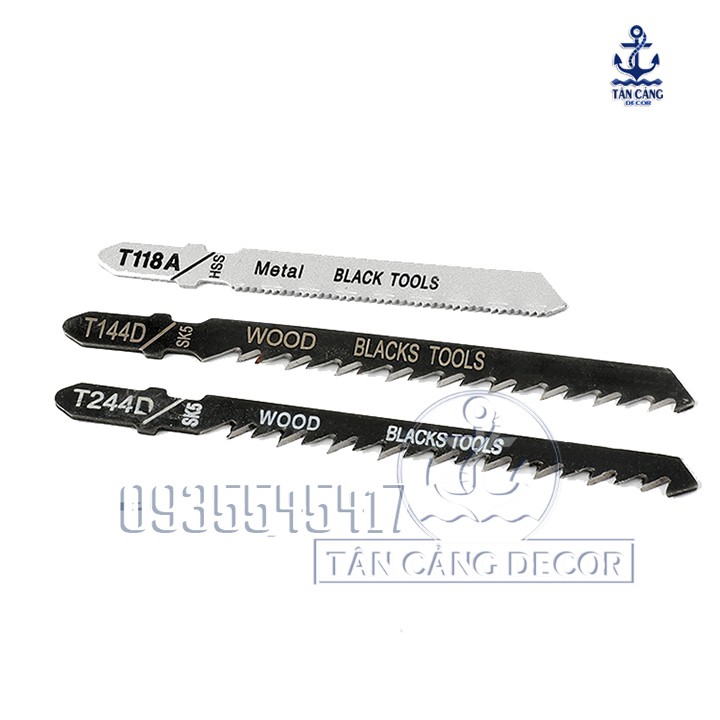 Bộ lưỡi cưa lọng kim loại Black Tools T118A