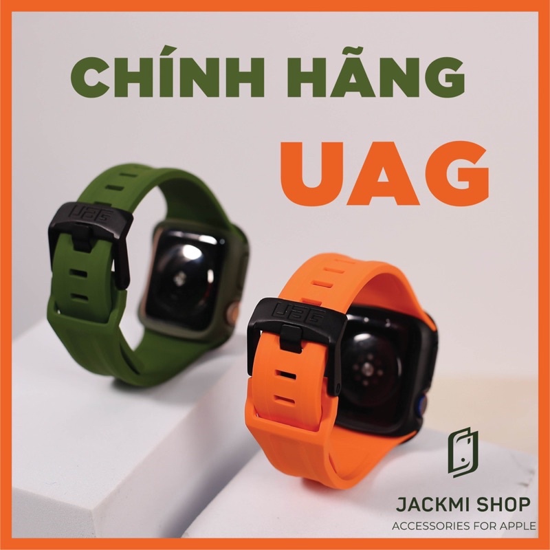 [COMBO 2 MÓN CHÍNH HÃNG] DÂY SILICON SCOUT UAG CHO APPLE WATCH + ỐP VIỀN CHỐNG SỐC RHINOSHIELD CHO APPLE WATCH