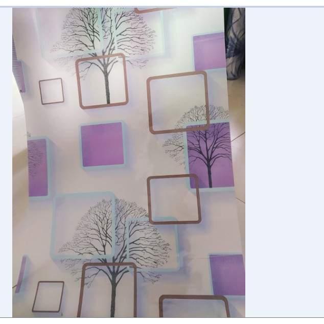 Giấy dán kính họa tiết ô vuông cây tím - khổ rộng 45cm ( giá bán 1 mét) | BigBuy360 - bigbuy360.vn