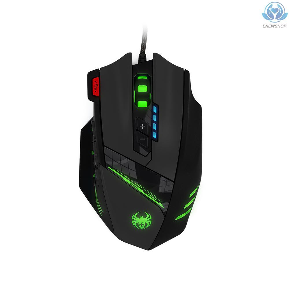 Chuột Gaming Zelotes C-12 Có Dây 12 Đèn Led 4 Dpi 7 Led